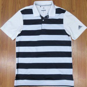 ADIDAS GOLF REGULAR FIT POLY/SPANDEX SHIRT NAVY